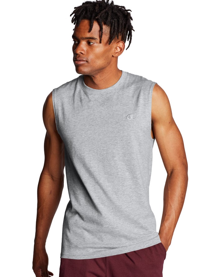 Champion Herre Tank Top Grå - Classic Jersey - Danmark KDB-971824